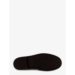 Suede lofers with Monili detail