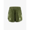 Green heart tapestry embroidered lenzing™ ecovero™ euroflax™ shorts