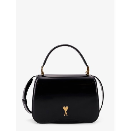 Leather crossbody bag with monogram logo