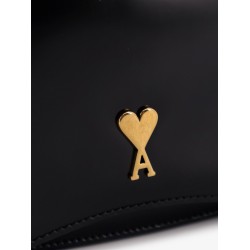 Leather crossbody bag with monogram logo