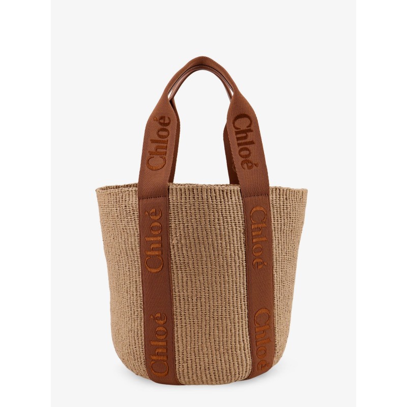 Woody Raffia Shoulder Bag