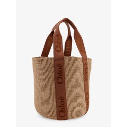 Woody Raffia Shoulder Bag