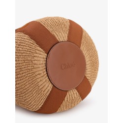 Woody Raffia Shoulder Bag