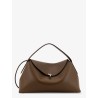T-Lock hammered leather shoulder bag