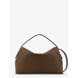 T-Lock hammered leather shoulder bag