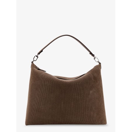 Bevel corduroy shoulder bag