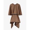 Mxacolomba virgin wool cape with belt