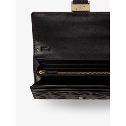 Leather Continental With Chain Baguette FF motif crossbody bag