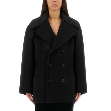 DOUBLE-BREASTED WOOL CABAN