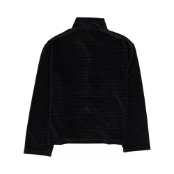 "SHRUNKEN" ZIPPERED SWEATSHIRT