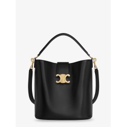 Louise Medium bucket bag with metal Triomphe logo