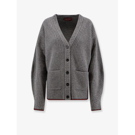 Ribbed wool cardigan