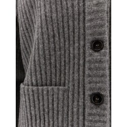 Ribbed wool cardigan