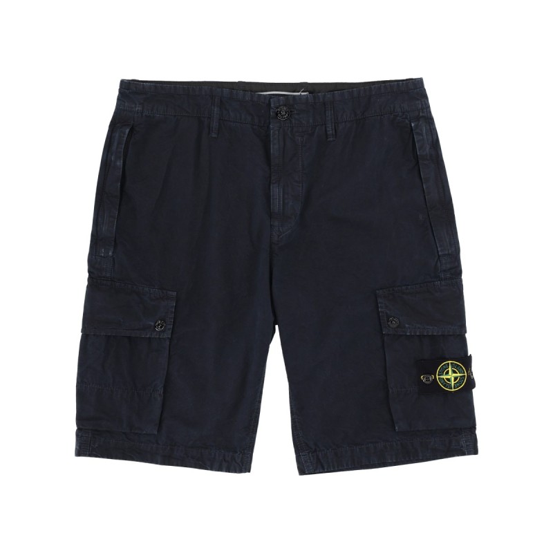 CARGO SHORTS WITH LOGO PATCH