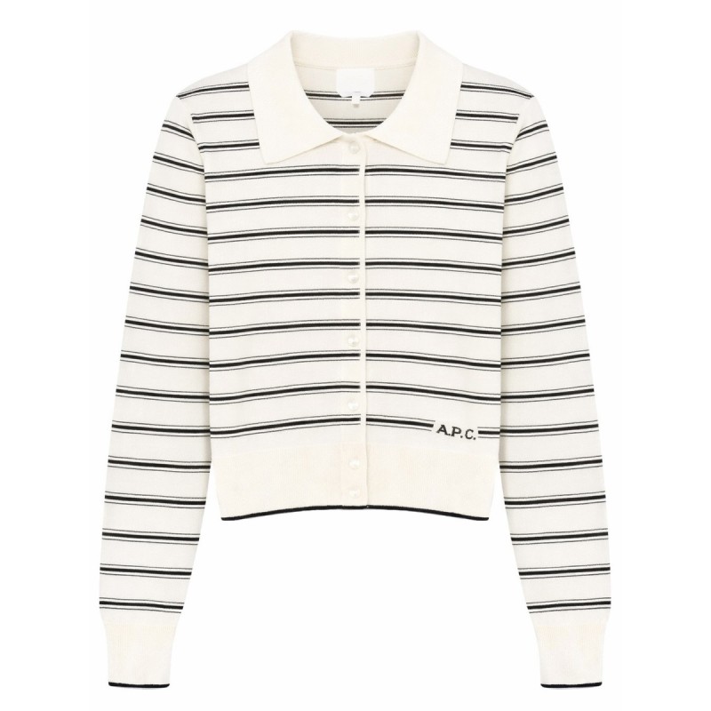 CARDIGAN WITH POLO COLLAR