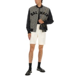 MONOGRAMMED VARSITY JACKET WITH PATCHES