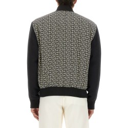 MONOGRAMMED VARSITY JACKET WITH PATCHES