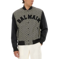 MONOGRAMMED VARSITY JACKET WITH PATCHES