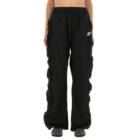 MID-RISE TRACK PANTS WITH ZIPPER