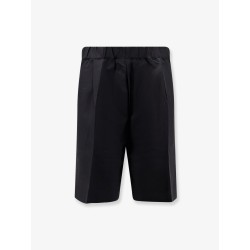 Viscose and linen bermuda shorts