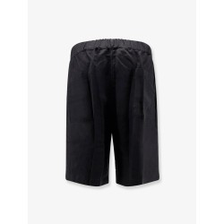 Viscose and linen bermuda shorts