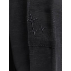 Viscose and linen bermuda shorts