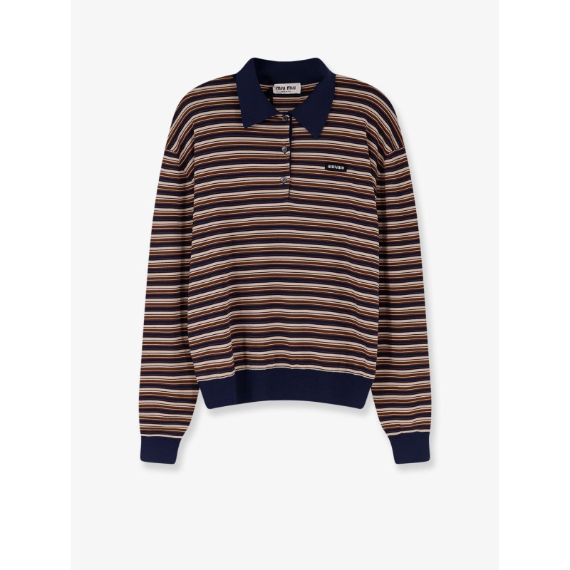 Virgin wool polo shirt