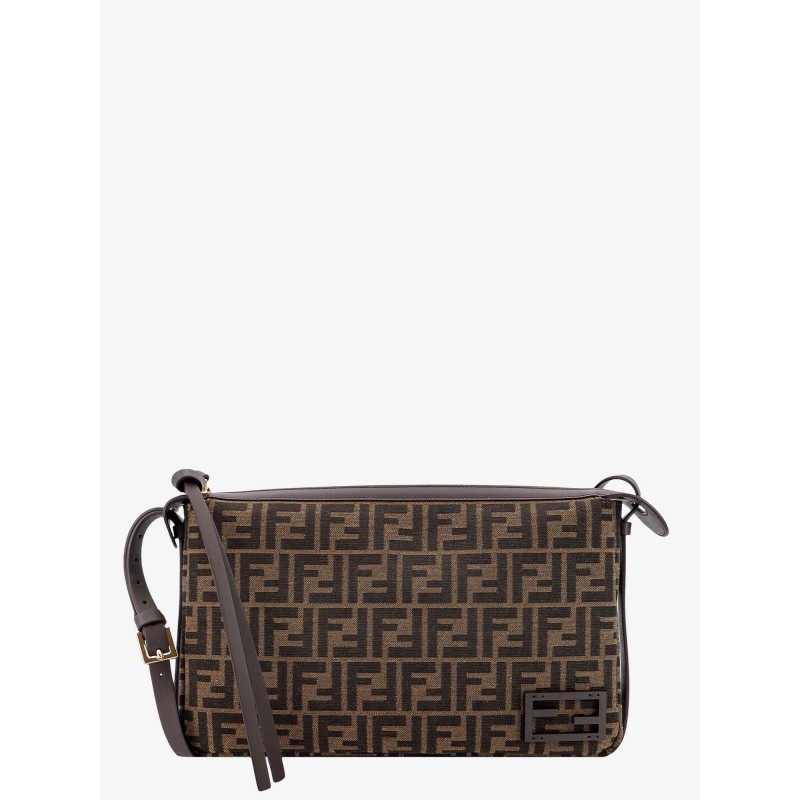 Simply Medium FF Jacquard Fabric crossbody bag