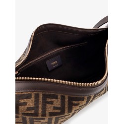 Simply Medium FF Jacquard Fabric crossbody bag