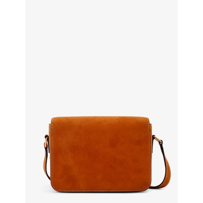 Teen Triomphe suede shoulder bag