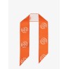 Medallion Logo Ribbon silk tie