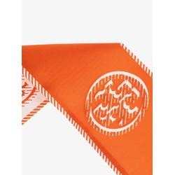 Medallion Logo Ribbon silk tie