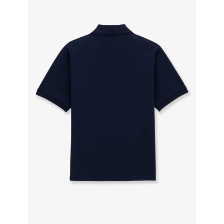 Recycled material polo shirt with Cassandre embroidery