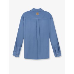 Cotton shirt with Book Cover embroidery