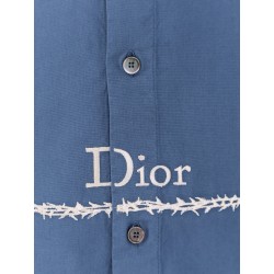 Cotton shirt with Book Cover embroidery