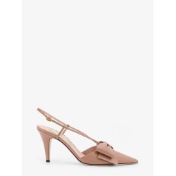 Bowow leather decolleté slingback