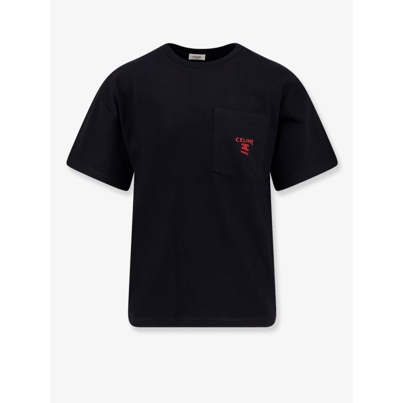 Cotton T-shirt with contrasting logo on the front