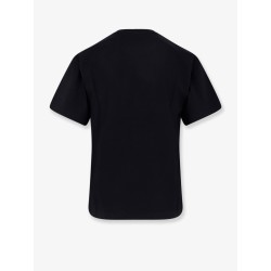 Cotton T-shirt with contrasting logo on the front