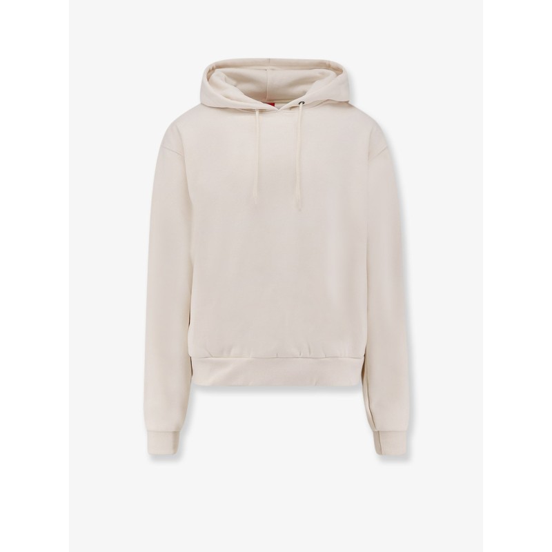 Cotton blend sweatshirt with hood
