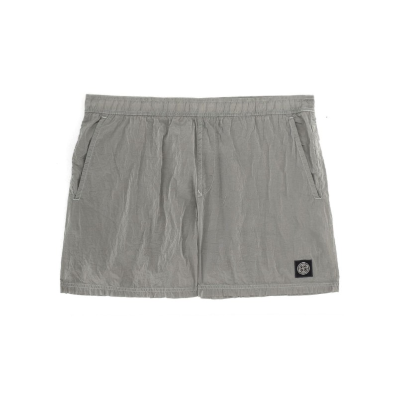 SWIMSUIT WITH LOGO PATCH