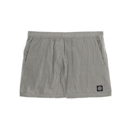 SWIMSUIT WITH LOGO PATCH