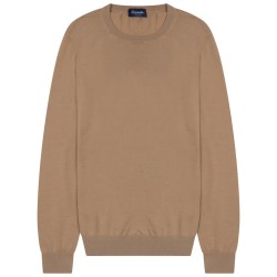 crewneck cotton knit sweater