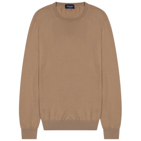 crewneck cotton knit sweater