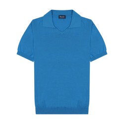 cotton knit polo shirt