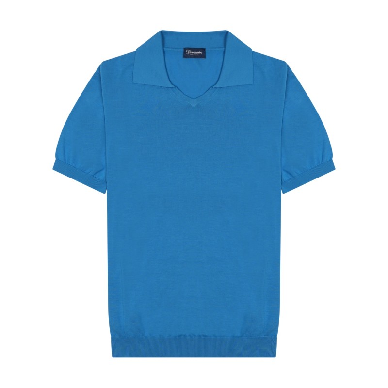 cotton knit polo shirt