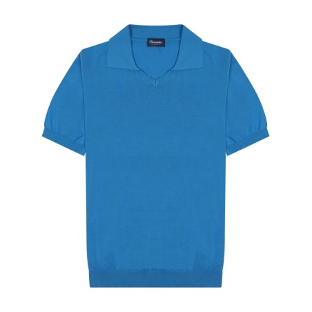 cotton knit polo shirt