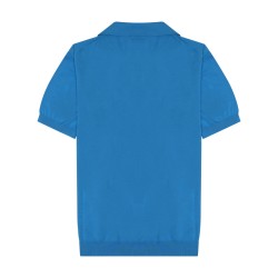 cotton knit polo shirt