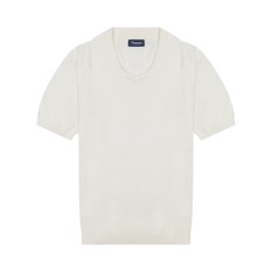 cotton knit polo shirt