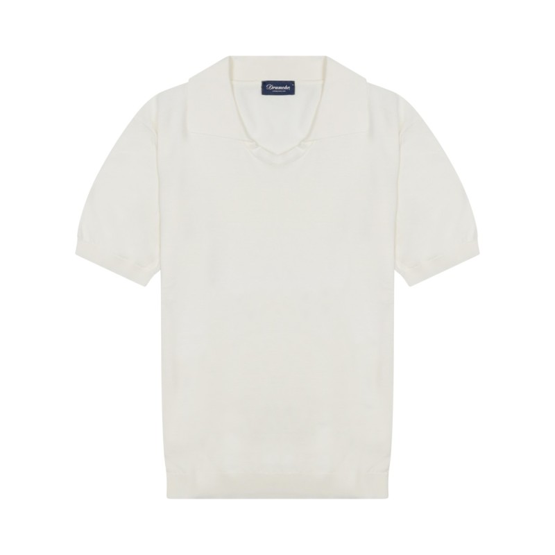 cotton knit polo shirt