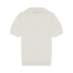 cotton knit polo shirt